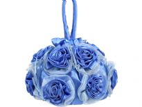 Rose floral satin fabric evening bag for any special occasion. This evening bag has double handle. It has drawstring closure.
