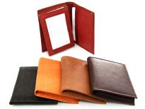 Genuine leather small men credit card wallet