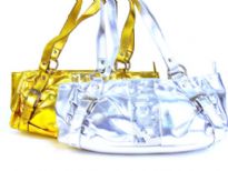 Metallic Handbag with sequin p
