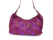 Sequined & Embroidered PU Special Occasion Handbag