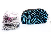 Assorted colors animal print cosmetic bags