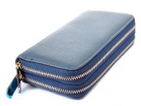 This is a perfect wallet for women. Double zippered womens wallet. First zippered compartment has 8 credit card slots, 2 sections. Second zippered compartment has two sections and one zipper section in the middle.