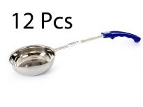 Stainless Steel 8 Oz. Food Portioner, Solid, Blue. Thickness: 0.9 mm Weight: 140 gms Length: 15 inches.