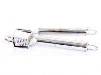 Stainless Steel Garlic Press. Made in India Weight: 166 gms.