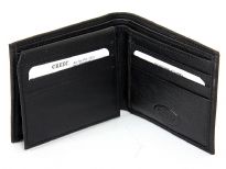 Carry your money in style. This is a genuine leather bifold double bill mens wallet. As this is genuine leather, please be aware that there will be some small creases and nicks in the leather but the wallet are all brand new. 