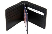 Carry your money in style. This is a genuine leather bifold mens wallet with 9 credit card slots and one ID window. As this is genuine leather, please be aware that there will be some small creases and nicks in the leather but the wallet are all brand new. 