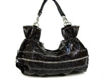 Fashion Hobo bag has a double strap, a top zipper closure and a cheetah print pattern. Made of PU (polyurethane).