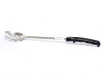 Stainless Steel 15 inches basting spoon with plastic handle.