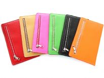 Ladies ID card holder with zipper pocket.