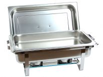 COMPLETE CHAFER KIT: Our complete chafer set includes a full size water pan, full size 8 quart food pan, dome cover, chafer stand, 2 fuel holders with covers. Enhance your next catered event with this 8 quart Stainless Steel Fixed Chafer. Its a convenient and elegant way to serve large gatherings, events, buffets, and self-serve settings. 