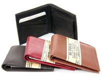 Genuine Leather Men Bi-Fold wallet