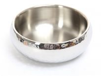 Hammered Stainless Steel Candy Bowl.