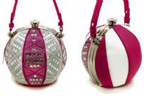 Rhinestones Studded Beach Ball Style Fashion Handbag