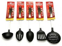 5 Piece Nylon Base with Stainless Steel (Matte) Handle Kitchen Tools Set. Cooking Utensil Serving Set Spatula Spoon Server
This is the perfect 5 piece starter set of stainless steel utensils.