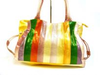 Designer Inspired Strip Handbag