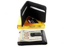 Genuine leather money clip. Comes with Box.