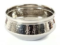 Stainless steel single wall 6.75 inches (1200 ml)Moroccan Dish Bowl. Made in India
