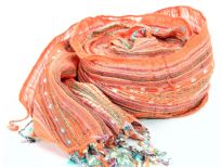 Yarn Dyed 100% viscose scarf.  