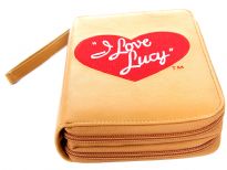 I Love Lucy licensed PVC double all round zipper organizer wallet