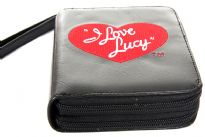 I Love Lucy Licensed PVC double all round zipper Organizer Wallet