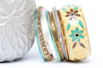 Bohemian Fashion Wide Cuff Bangle Bracelet 11 piece set. Handcrafted by expert artisans in India. Durable and handcrafted.