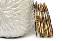 Trendy fashion bangle bracelet set of 11 pieces. Handcrafted by expert artisans. Durable and high quality construction.