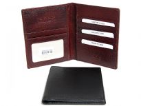 Carry your passport in style. This is a genuine leather RFID blocking Passport holder wallet. Features 6 credit card slots and 1 ID window. This is made of high quality soft & durable cow-hide leather. As this is genuine leather, please be aware that there will be some small creases and nicks in the leather but the wallet are all brand new. 