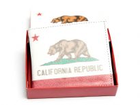 California Republic Print bi-fold men wallet