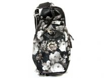 Betty Boop Licensed Printed PVC BackPack made of fabric. Has zipper closure and one single adjustable strap. 