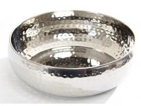 Hammered Stainless Steel Moroccan Dish Bowl