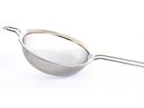 Stainless Steel 7 inches( 18 cm) Soup Strainer with SS wire handle.
