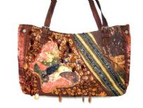 Rayon Fabric Sequin Handbag