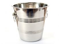 Stainless steel 8.5 inches wine bucket. Made in India