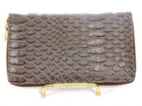 Crocodile Embossed PVC All round zipper wallet