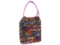 Hand beaded tote bag