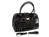 R-64 PVC Material Fashion Handbag. Top zipper closing. Shoulder strap included.