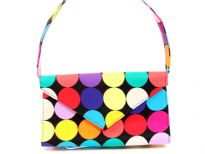 Printed Fabric shoulder Bag<br> Made in USA