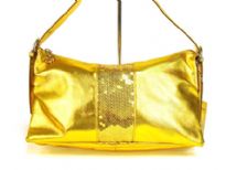 Metallic Handbag with sequin p