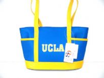 UCLA Nylon Collegiate Licensed Tote Bag has a Magnetic for opening. Made from fabric with double handle. 