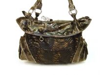 Designer Inspired Metallic Animal Print Velvet Shoulder Bag with zipper details. Double strap and zipper closure. Made of PU (polyurethane).