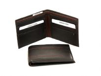 Carry your money in style. This is a double bill genuine leather bifold men wallet. As this is genuine leather, please be aware that there will be some small creases and nicks in the leather but the wallet are all brand new. 