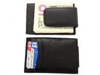 Carry your money in style. This is a Genuine Leather magnetic Money clip, credit card holder. As this is genuine leather, please be aware that there will be some small creases and nicks in the leather but the wallet are all brand new. 