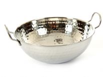 Stainless Steel Balti Dish - Hammered by Hand