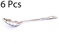 13-Inch Basting Spoon with Stainless Steel Handle, is a necessary item for any kitchen. Due to its 18-8 stainless steel construction the handle is extremely durable. This basting spoon has a holed end for hanging.