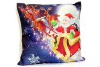 Christmas Sofa Cushion with LED lights. Batteries not included.