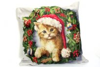 Christmas Sofa Cushion with LED lights. Batteries not included.