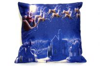 Christmas Sofa Cushion with LED lights. Batteries not included.