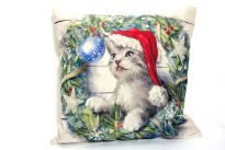 Christmas Sofa Cushion with LED lights. batteries not included.
