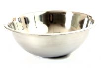 Stainless Steel 32 cm 6.5 quart footed bowl. 