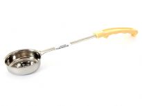 Stainless Steel 3 Oz. Food Portioner, Perforated, Ivory. Thickness: 0.9 mm Weight: 90 gms Length: 13 inches